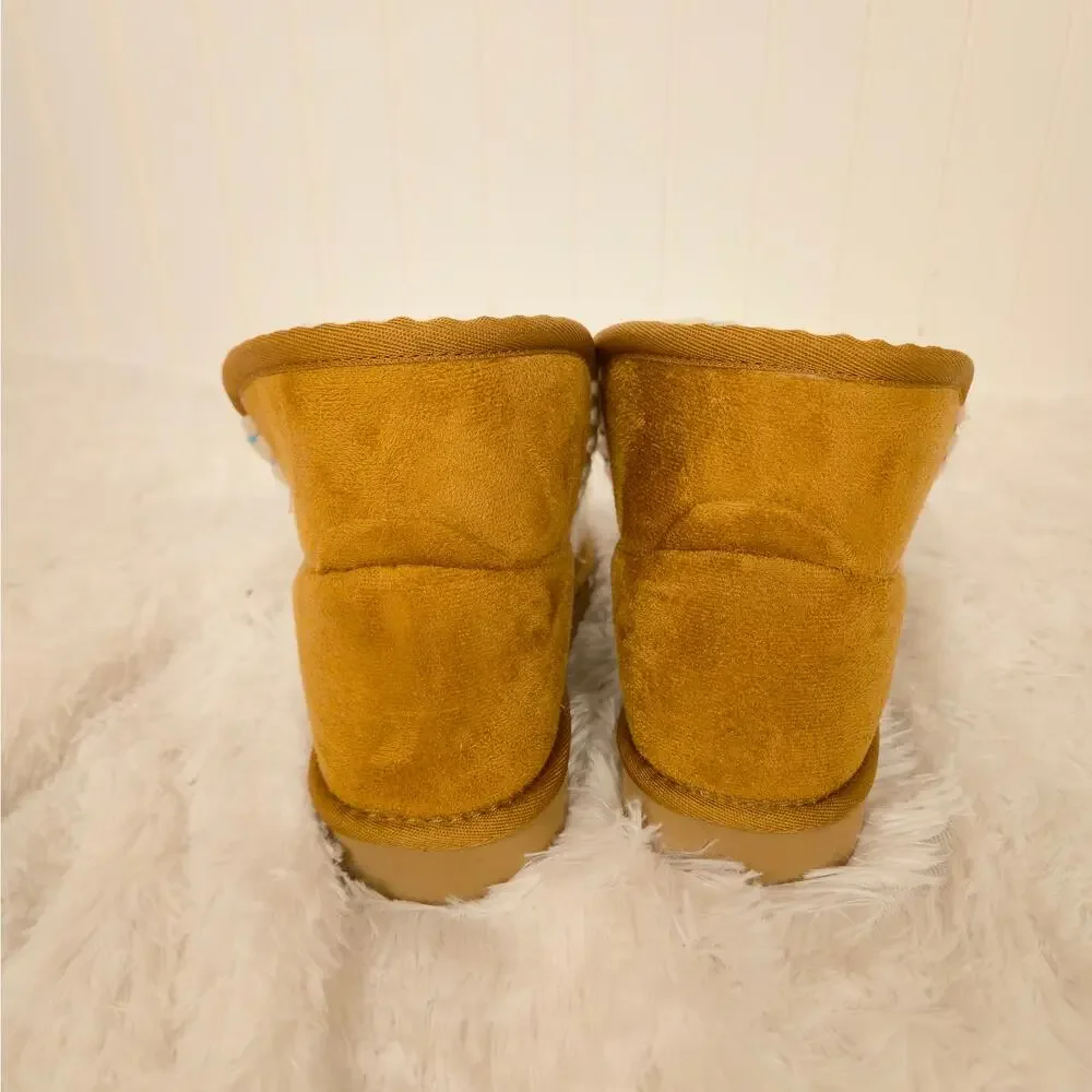Women's Wild Pair Jolene Booties Chestnut W8 - Picture 3 of 6